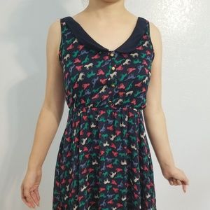 Horse patterned short dress